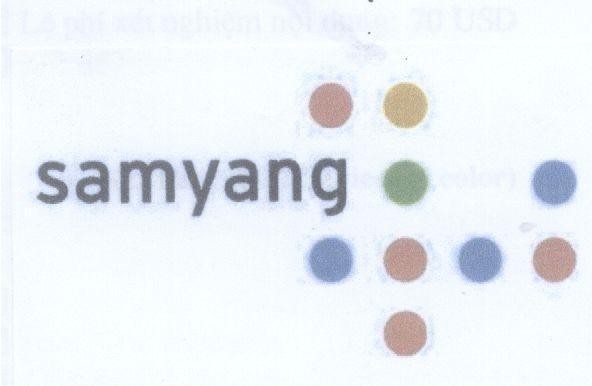 Mẫu nhãn hiệu SAMYANG