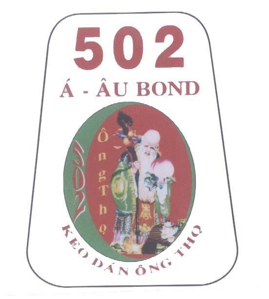 Mẫu nhãn hiệu 502 á âu BOND Ông Thọ Keo Dán Ông Thọ