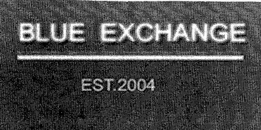 Mẫu nhãn hiệu BLUE EXCHANGE EST.2004