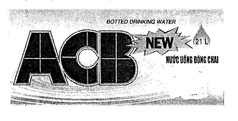 Mẫu nhãn hiệu ACB NUOC UONG DONG CHAI