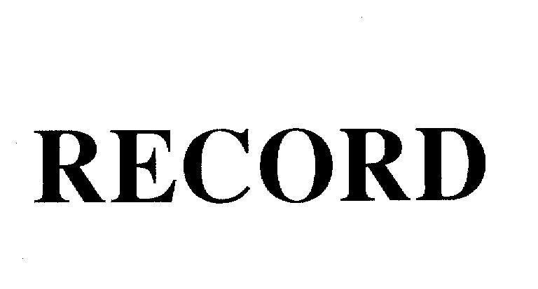 Mẫu nhãn hiệu RECORD
