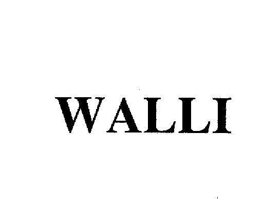 Mẫu nhãn hiệu WALLI