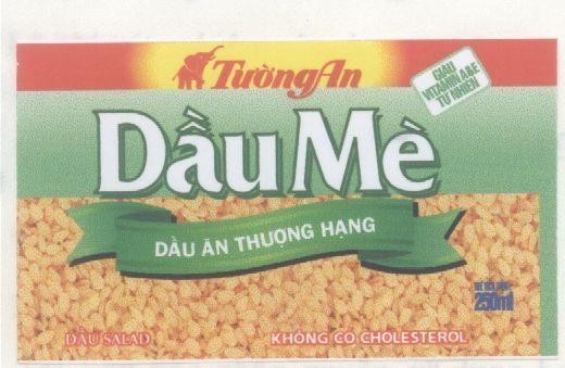 Mẫu nhãn hiệu Tường An Dầu Mè