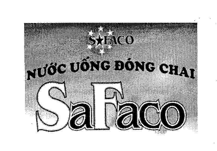 Mẫu nhãn hiệu SAFACO Nước Uống Đóng Chai