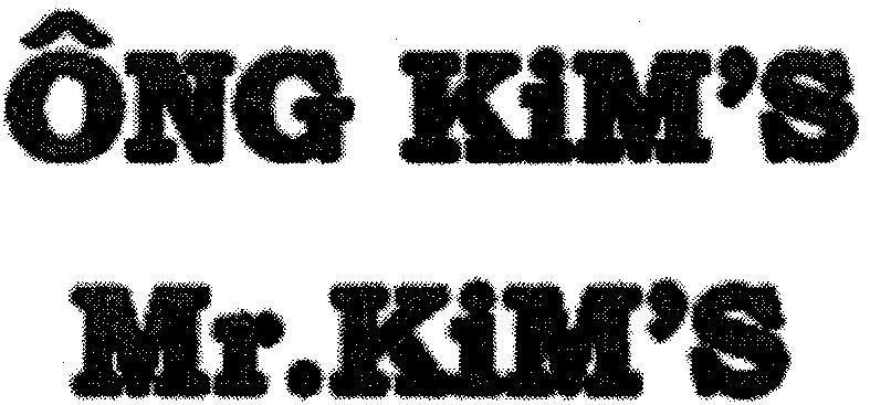 Mẫu nhãn hiệu ONG KIMS MR KIMS