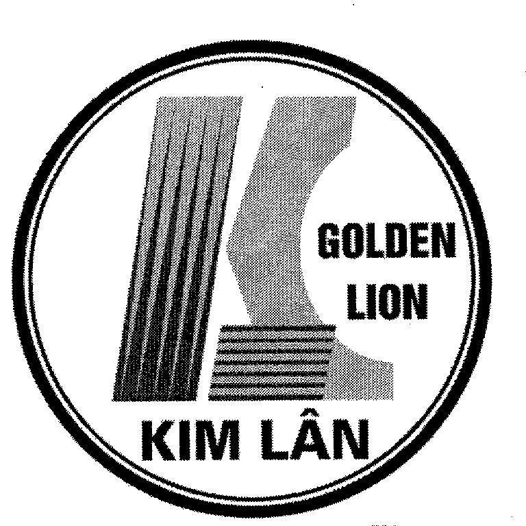 Mẫu nhãn hiệu KL GOLDEN LION Kim Lân