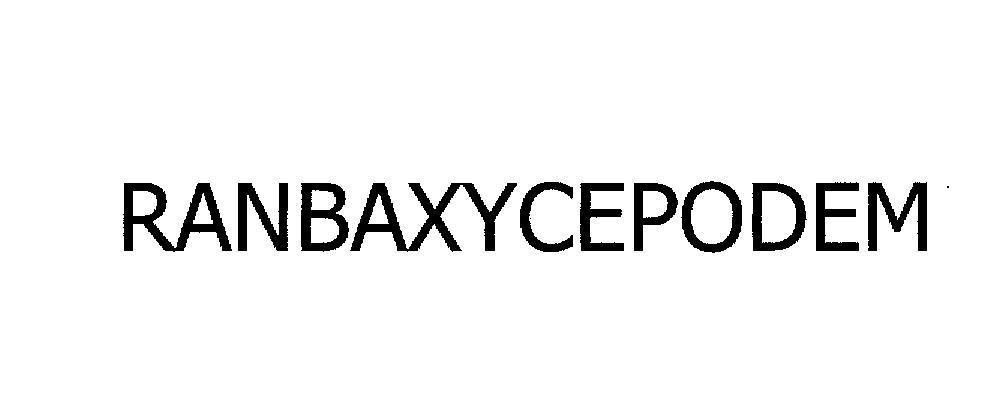 Mẫu nhãn hiệu RANBAXYCEPODEM