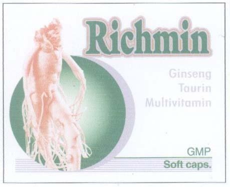 Mẫu nhãn hiệu RICHMIN GMP SOFT CAPS