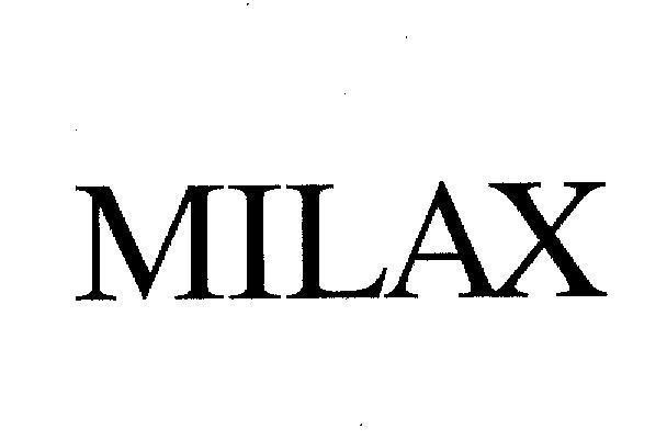 Mẫu nhãn hiệu MILAX