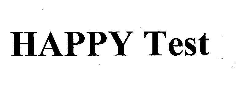Mẫu nhãn hiệu HAPPY TEST