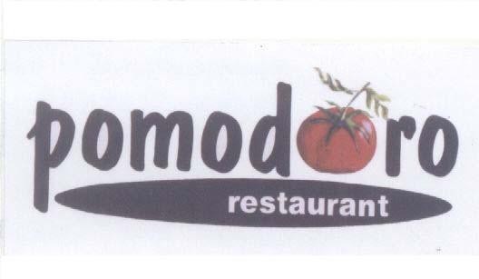 Mẫu nhãn hiệu POMODORO RESTAURANT