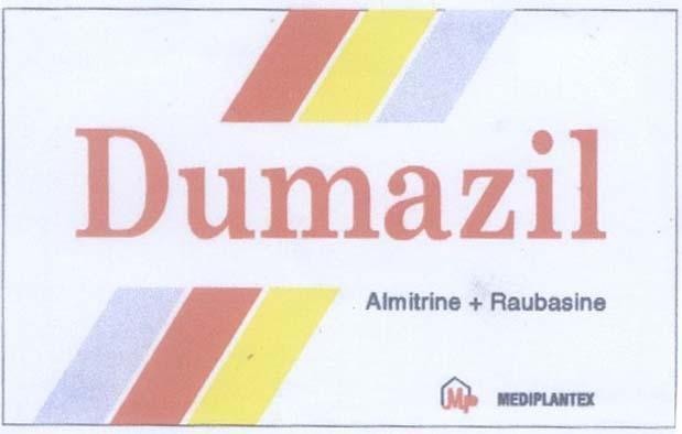 Mẫu nhãn hiệu DUMAZIL MEDIPLANTEX ALMITRINE RAUBASINE