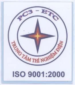 Mẫu nhãn hiệu PC3-ETC TRUNG TAM THI NGHIEM DIEN