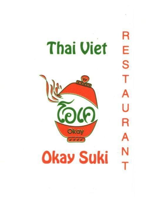 Mẫu nhãn hiệu THAI VIET OKAY SUKI RESTAURANT