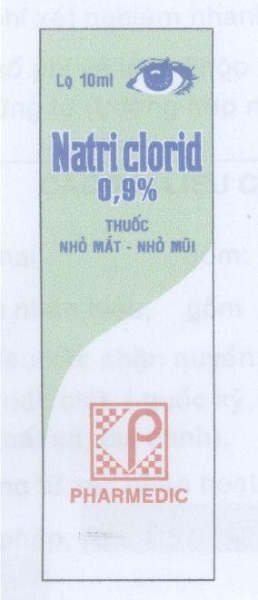 Mẫu nhãn hiệu P PHARMEDIC NATRI CLORID 0,9% Thuốc Nhỏ Mắt - Nhỏ Mũi