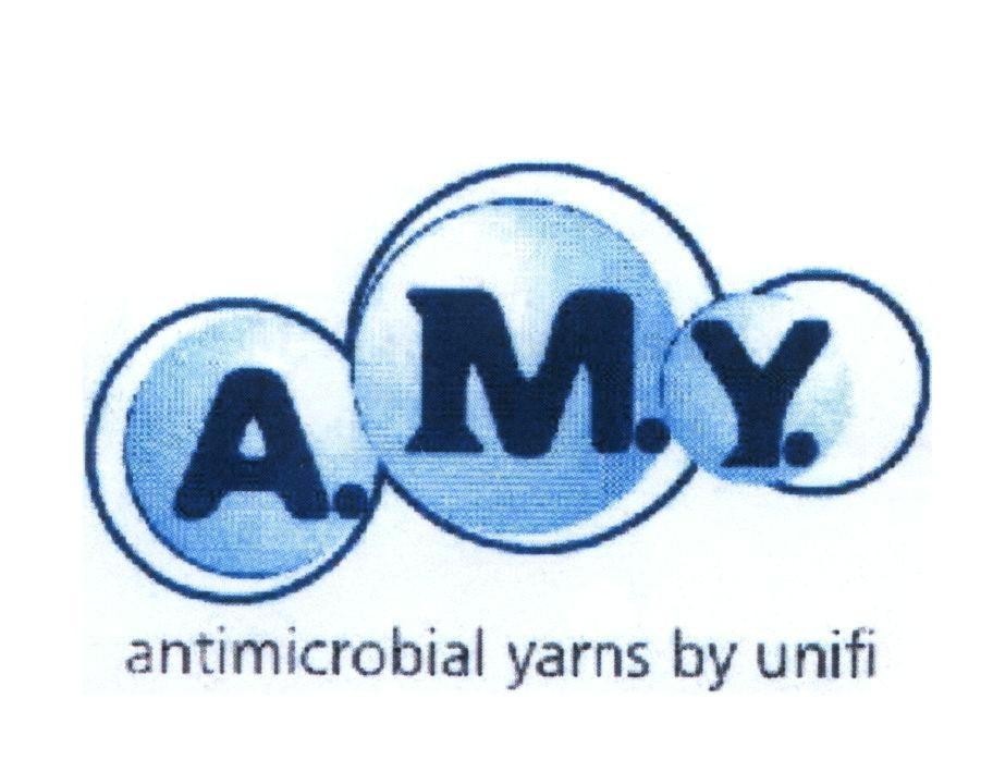 Mẫu nhãn hiệu A M Y ANTIMICROBIAL YARNS BY UNIFI