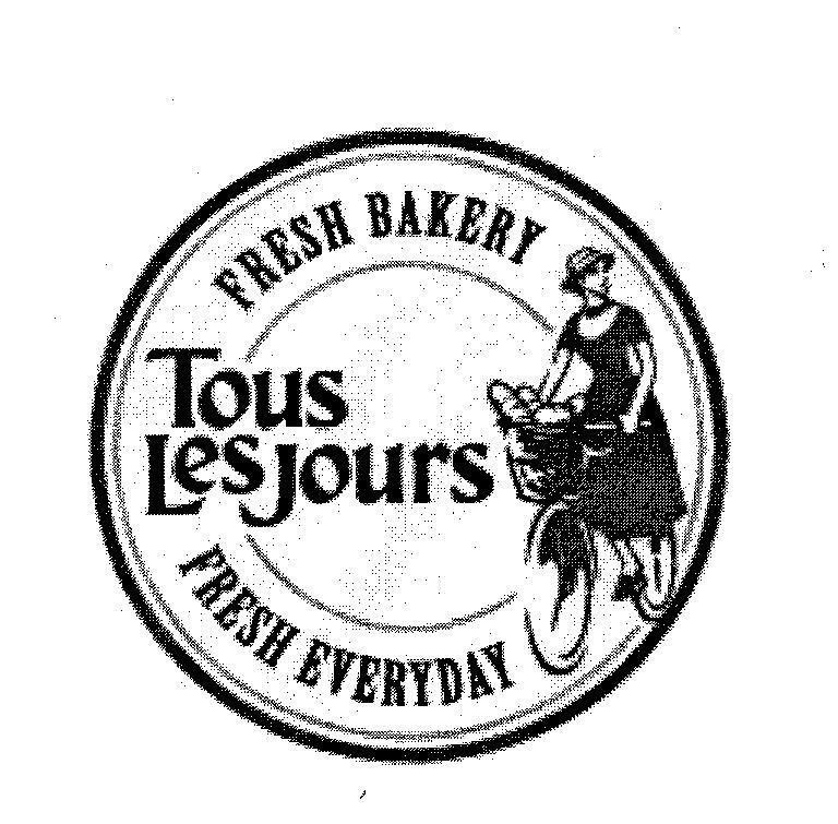 Mẫu nhãn hiệu TOUS LES JOURS FRESH BAKERY FRESH EVERYDAY
