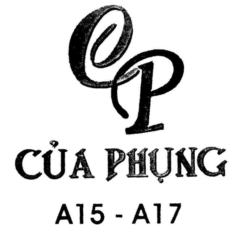 Mẫu nhãn hiệu CP CủA PHụNG A15-A17