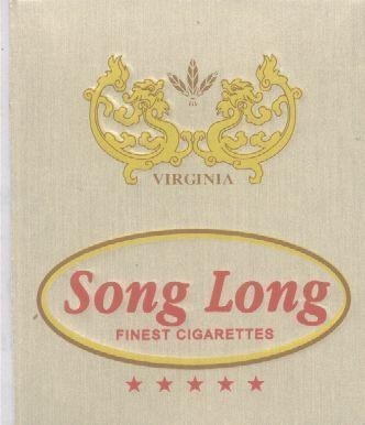 Mẫu nhãn hiệu SONG LONG VIRGINIA FINEST CIGARETTES