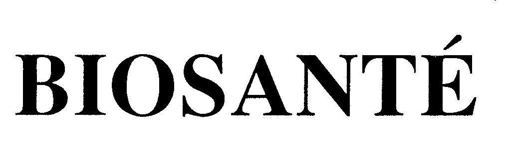 Mẫu nhãn hiệu BIOSANTE