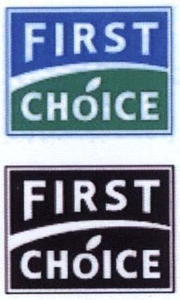 Mẫu nhãn hiệu FIRST CHOICE