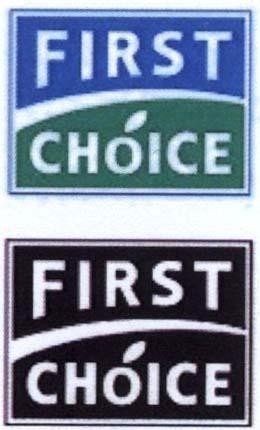 Mẫu nhãn hiệu FIRST CHOICE