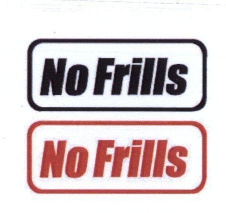 Mẫu nhãn hiệu NO FRILLS