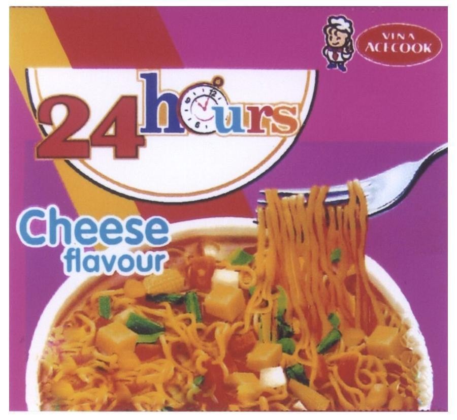 Mẫu nhãn hiệu VINA ACECOOK 24 HOURS CHEESE FLAVOUR