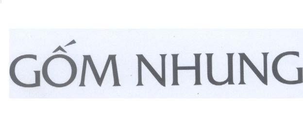 Mẫu nhãn hiệu NHUNG GốM