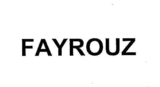Mẫu nhãn hiệu FAYROUZ