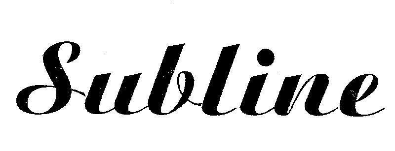 Mẫu nhãn hiệu SUBLINE