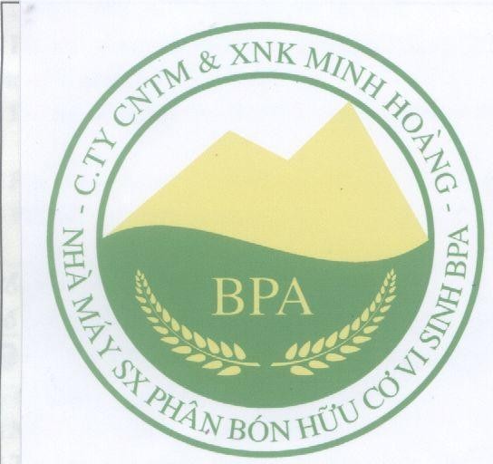 Mẫu nhãn hiệu MINH HOàNG BPA NHà MáY SX PHÂN BóN HữU CƠ VI SINH - CTY CNTM & XNK