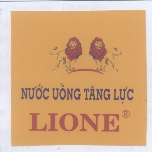 Mẫu nhãn hiệu LIONE NƯớC UốNG TĂNG LựC