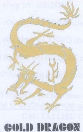 Mẫu nhãn hiệu GOLD DRAGON