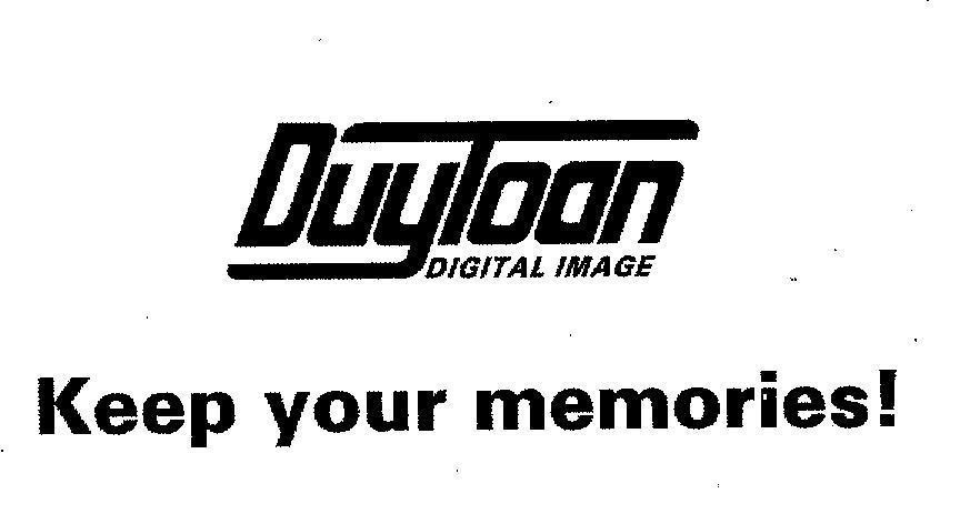 Mẫu nhãn hiệu DUY TOAN DIGITAL IMAGE KEEP YOUR MEMORIES