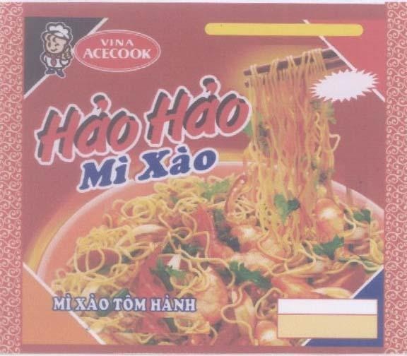 Mẫu nhãn hiệu VINA ACECOOK HảO HảO Mì XàO
