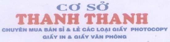 Mẫu nhãn hiệu THANH THANH CƠ Sở