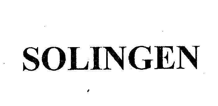 Mẫu nhãn hiệu SOLINGEN