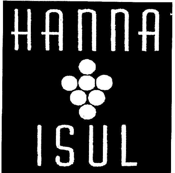 Mẫu nhãn hiệu HANNA ISUL