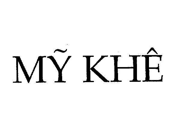 Mẫu nhãn hiệu Mỹ Khê