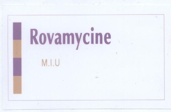 Mẫu nhãn hiệu ROVAMYCINE M I U