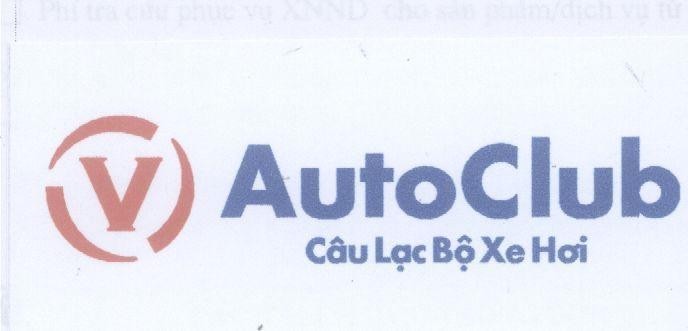 Mẫu nhãn hiệu V AUTOCLUB Câu Lạc Bộ Xe Hơi