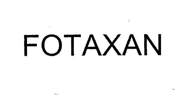 Mẫu nhãn hiệu FOTAXAN