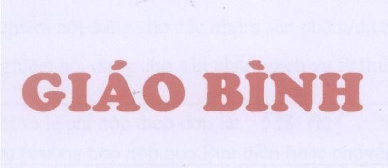Mẫu nhãn hiệu Giáo Bình
