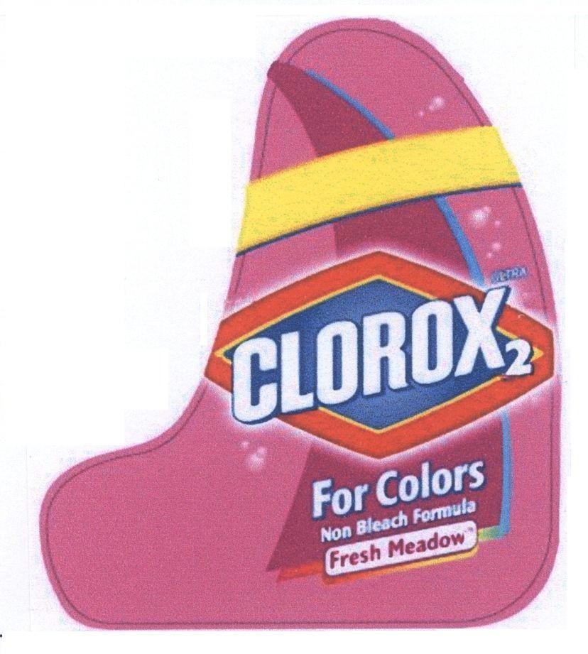Mẫu nhãn hiệu CLOROX 2 ULTRA FOR COLORS NON BLEACH FORMULA FRESH MEADOW