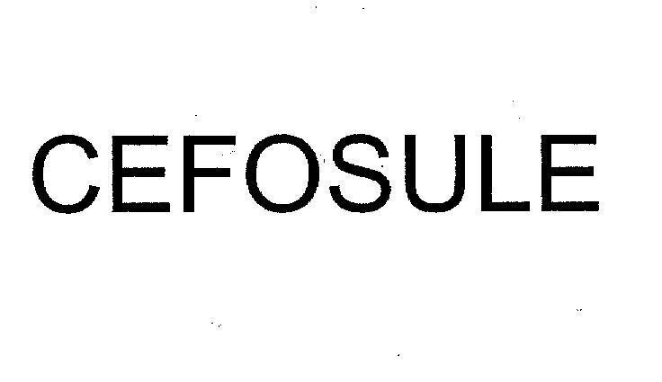 Mẫu nhãn hiệu CEFOSULE