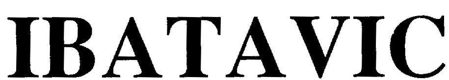 Mẫu nhãn hiệu IBATAVIC
