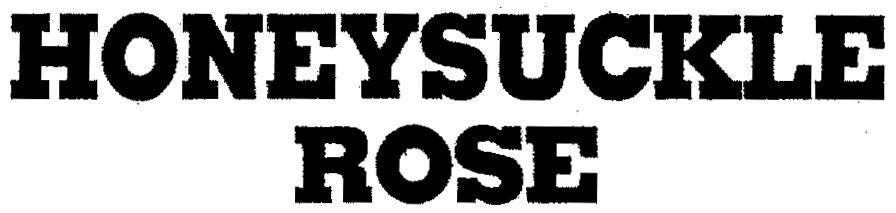 Mẫu nhãn hiệu HONEYSUCKLE ROSE