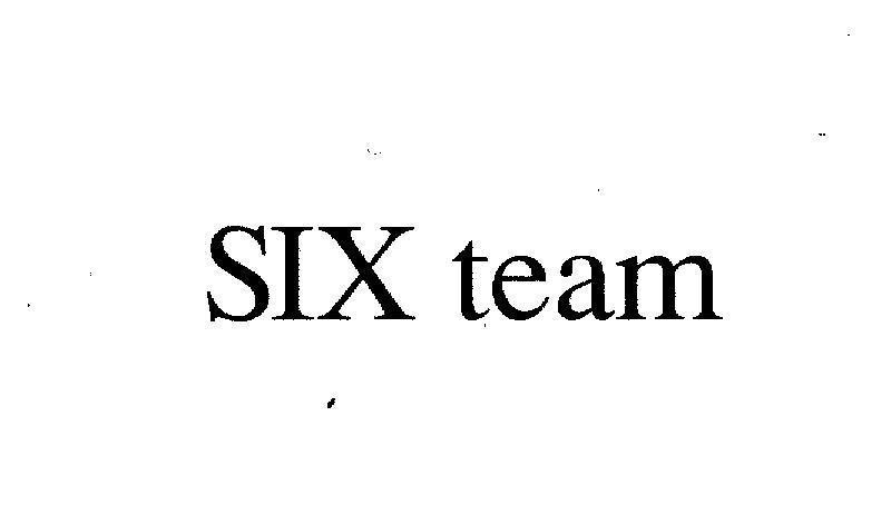 Mẫu nhãn hiệu SIX TEAM