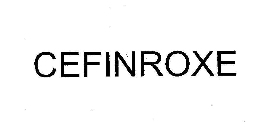 Mẫu nhãn hiệu CEFINROXE